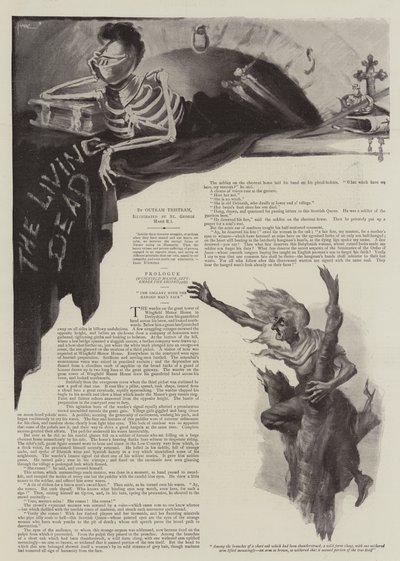 Outram Tristram tarafından Yaşayan Ölüler için İllüstrasyon by St. George Hare