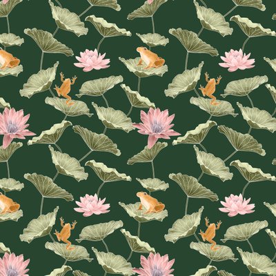 Lilypond desen I, 2020 (grafit kalem ve dijital) by Stacy Hsu