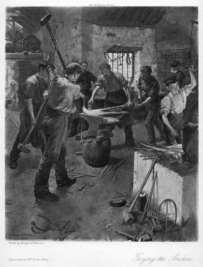 Çapa Dövme, 20. yüzyıl. by Elizabeth Adela Stanhope Forbes