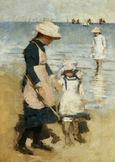 Sahildeki Çocuklar, 1891 dolayları (tuval üzerine yağlı boya) by Stanhope Alexander Forbes