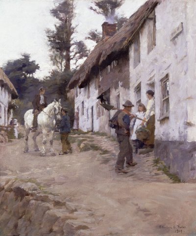 Akşam - İşçilerin Dönüşü by Stanhope Alexander Forbes