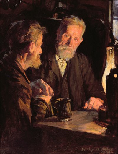 Eski Dostlar (tuval üzerine yağlı boya) by Stanhope Alexander Forbes
