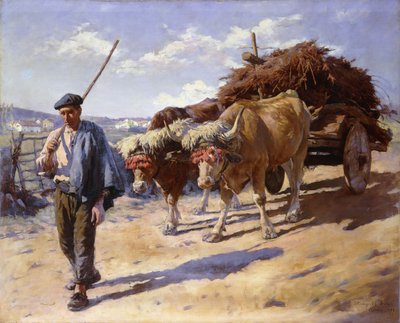 Bullock Arabası ile Köylü, Ascain by Stanhope Alexander Forbes