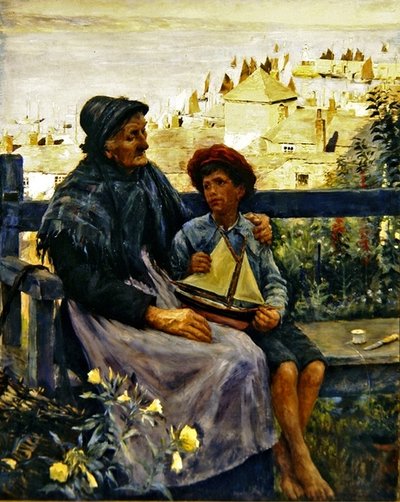 Denizin Oğlu (tuval üzerine yağlı boya) by Stanhope Alexander Forbes