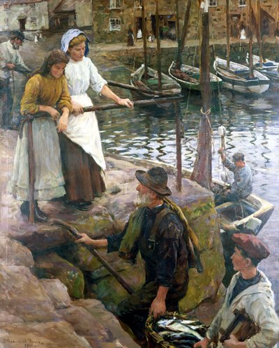 Eski İskele Basamakları by Stanhope Alexander Forbes