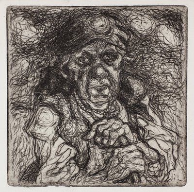 Yaşlı köylü kadın by Stanisław Osostowicz
