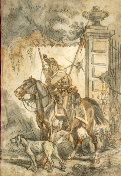Mızraklılar devriyede, İllüstrasyon Stanislao Grimaldi del Poggetto by Stanislas Grimaldi del Poggetto