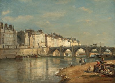 Tournelle Köprüsü, Paris, 1862. by Stanislas Lepine