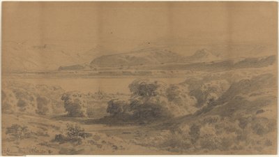 Bir Dağ Gölü üzerinde Panorama by Stanislaus Graf von Kalckreuth