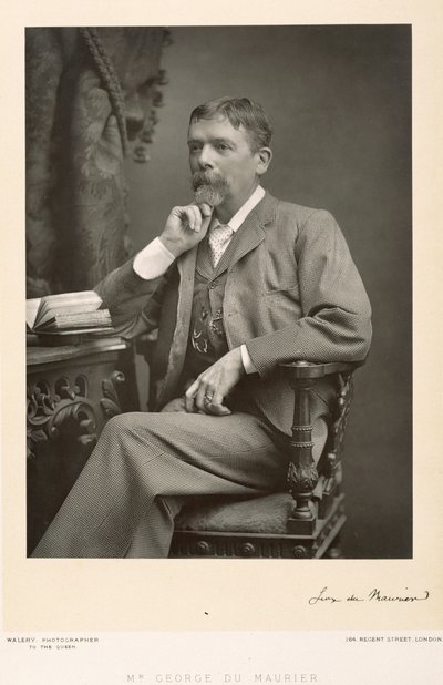 George du Maurier (1834-96), sanatçı, karikatürist ve romancı, portre fotoğrafı by Stanislaus Walery