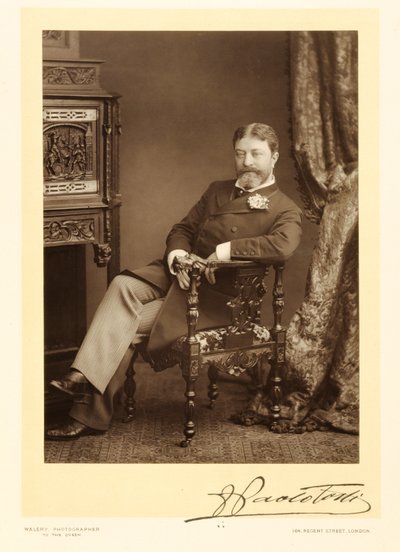 Sir Francesco Paolo Tosti (1847-1916), şarkı bestecisi, portre fotoğrafı by Stanislaus Walery