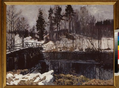 Bahar. Stanislav Yulianovich Zhukovsky'nin (Zhukovsky) (1873-1944) tablosu, tuval üzerine yağlı boya. Rus sanatı, 20. yüzyılın başları, art nouveau, modernizm. Devlet Sanat Müzesi Karelya, Petrozavodsk (Rusya). by Stanislav Joulianovitch Joukovski