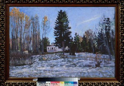Eski bir ülke mülkü. Stanislav Yulianovich Zhukovsky (Zhukovsky) (1873-1944) tarafından tablo, tuval üzerine yağlı boya by Stanislav Joulianovitch Joukovski