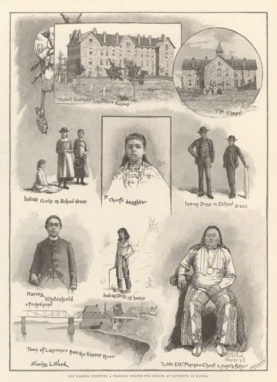 Haskell Enstitüsü, Kızılderililer için bir Eğitim Koleji, Lawrence, Kansas by Stanley L. Wood