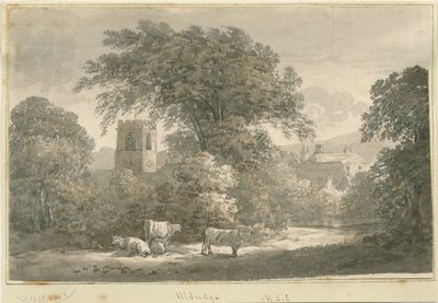 Aldridge Kilisesi: gravür, nd [1762-1802] by Stebbing Shaw