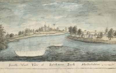 Batchacre Park: renkli çizim, nd [?19th Century] by Stebbing Shaw