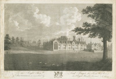 Blithfield Hall: gravür ve [18. yüzyıl] by Stebbing Shaw