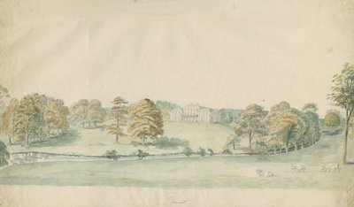 Canwell Hall: renkli karakalem, nd [1762-1802]] by Stebbing Shaw