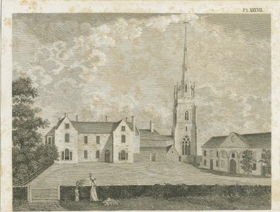 Clifton Campville Kilisesi: gravür, nd [c 1790] by Stebbing Shaw