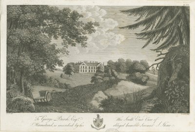 Hamstead Hall: gravür, nd [1762-1802] (baskı) by Stebbing Shaw