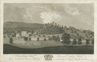 Himley Hall: gravür, nd [1762-1798] by Stebbing Shaw