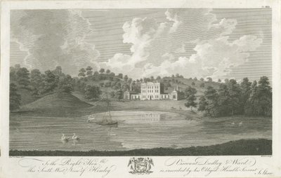 Himley Hall: gravür, nd [1762-1798] by Stebbing Shaw