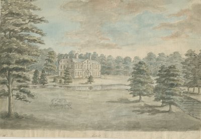 Lysways Hall: sulu boya, nd [1762-1802] by Stebbing Shaw