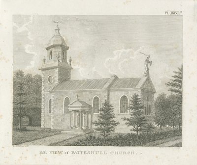 Patshull Kilisesi: gravür, nd [1762-1802] by Stebbing Shaw