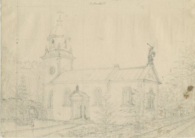 Patshull Kilisesi: karakalem, nd [1762-1802] by Stebbing Shaw