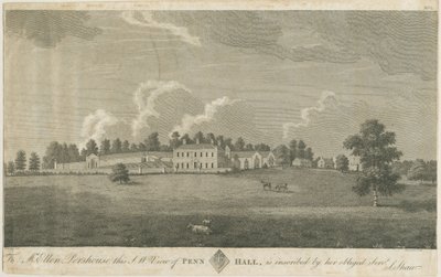 Penn Hall: gravür ve [18. yüzyılın sonları] (baskı) by Stebbing Shaw
