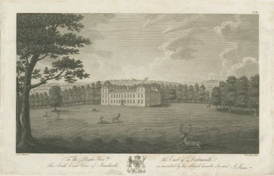 Sandwell Park - Salon: gravür, nd [1762-1798] by Stebbing Shaw