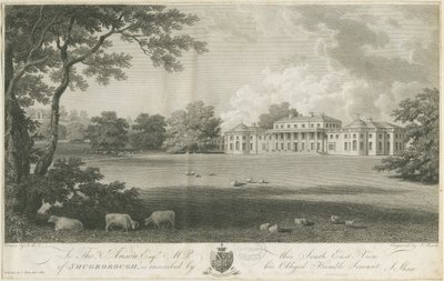 Shugborough Hall: gravür, nd [c 1802] (baskı) by Stebbing Shaw