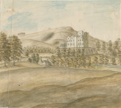 Stourton Kalesi: sulu boya, nd [1762-1798] by Stebbing Shaw