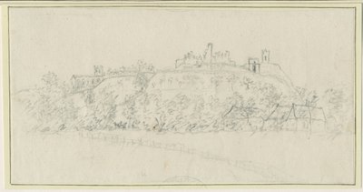 Tutbury Kalesi: karakalem, nd [1762-1802] by Stebbing Shaw
