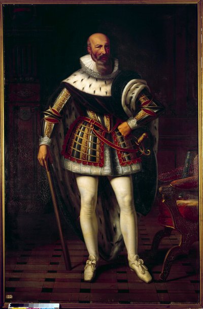 Maximilian de Bethune, Marquis de Rosny, Duke of Sully'nin (1559-1641) tam boy portresi Sebastien Louis Norblin de la Gourdaine'in tablosu (1796-1884) by Stefan Juliusz Norblin de la Gourdaine
