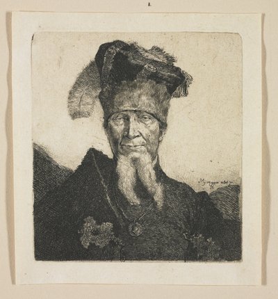 Bir Adamın Portresi, sözde "Mazeppa" by Stefan Juliusz Norblin de la Gourdaine