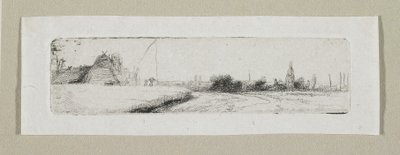 Uzak Köy ile Küçük Manzara by Stefan Juliusz Norblin de la Gourdaine