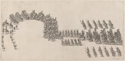 Altmış Süvari ve Meşale Taşıyıcısı Alayı by Stefano della Bella