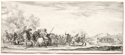 Süvari Çatışması. by Stefano della Bella