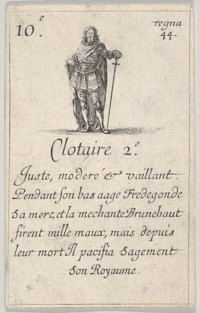 Clotaire 2.-e Adil, ılımlı..., Game of the Kings of France