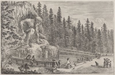 Apeninlerin Devasa Heykeli, muhtemelen 1653. by Stefano della Bella