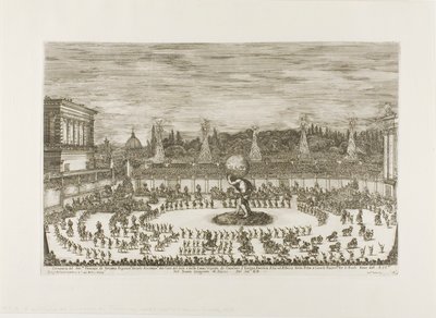 Boboli Bahçeleri Amfitiyatrosunda Binicilik Balesi by Stefano della Bella