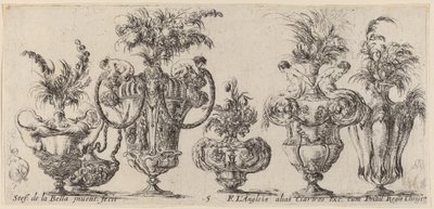 Fantastik Vazolar, muhtemelen 1646. by Stefano della Bella