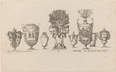 Fantastik Vazolar, muhtemelen 1646. by Stefano della Bella