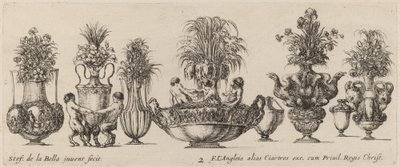 Fantastik Vazolar, muhtemelen 1646. by Stefano della Bella