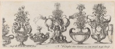 Fantastik Vazolar, muhtemelen 1646. by Stefano della Bella