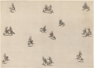 Savaşan Cavaliers, 1652. by Stefano della Bella