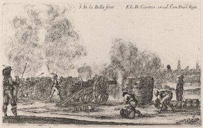 Topların Ateşlenmesi, c. 1641. by Stefano della Bella