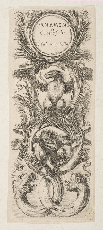 Frontispiece: Süsler veya Groteskler, yaklaşık. 1653. by Stefano della Bella