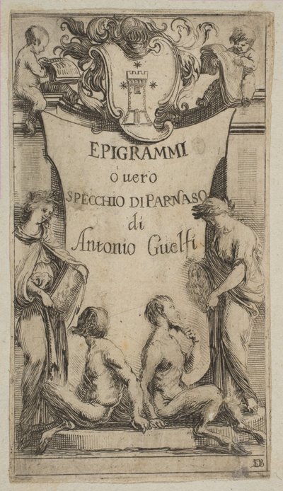 Epigrammi de Guelfi için ön yazı, yaklaşık. 1636. by Stefano della Bella